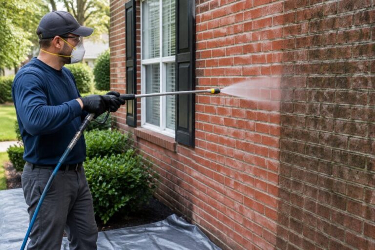 Brick Pressure Washing: When Is It Safe and When Is Soft Washing Better?
