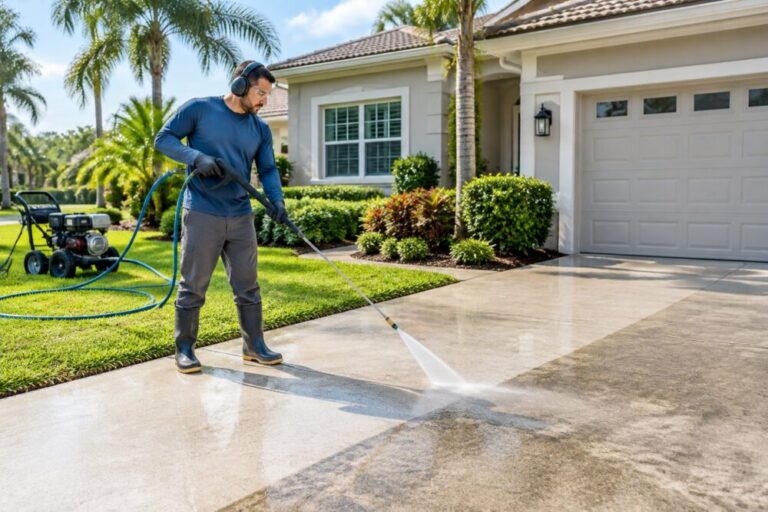 Pressure Washing Winter Garden: How to Choose Safe House and Driveway Cleaning