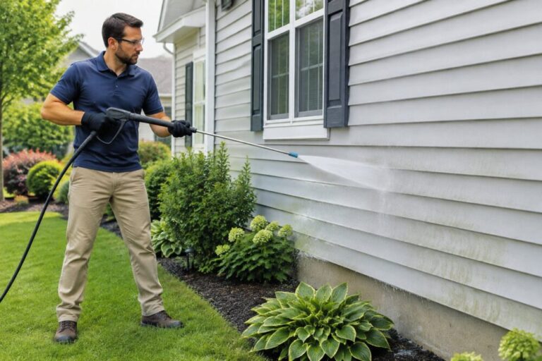 Vinyl Siding Pressure Washing: How to Clean Safely Without Panel Damage